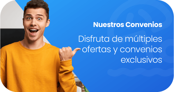 Disfruta de múltiples                          ofertas y convenios                          exclusivos